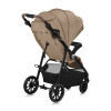 Lionelo Emma One - прогулочная коляска, легкая и маневренная, большие колеса • Beige Sand