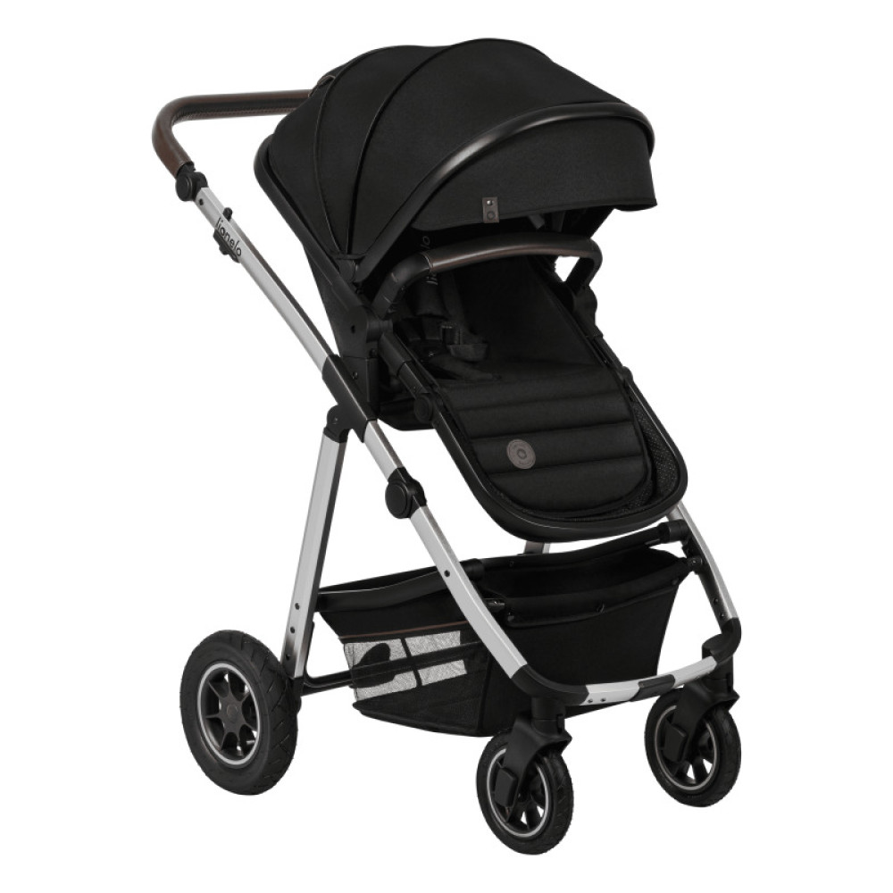 Коляска 3 в 1 Lionelo Amber Black Silver