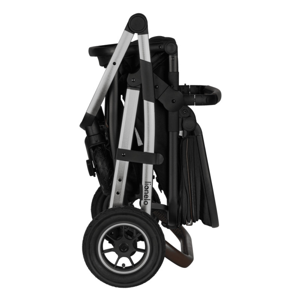Коляска 3 в 1 Lionelo Amber Black Silver