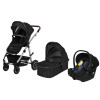 Коляска 3 в 1 Lionelo Amber Black Silver