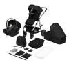 Коляска 3 в 1 Lionelo Amber Black Silver