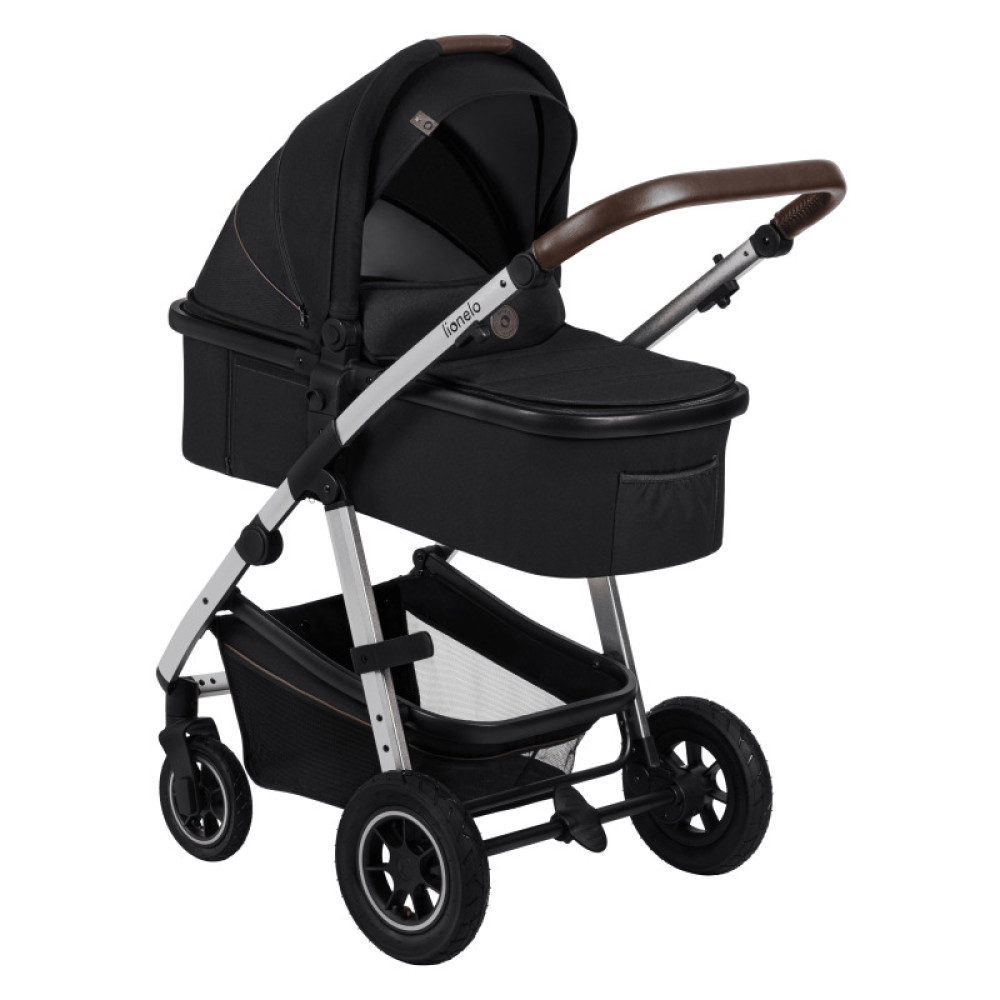 Коляска 3 в 1 Lionelo Amber Black Silver