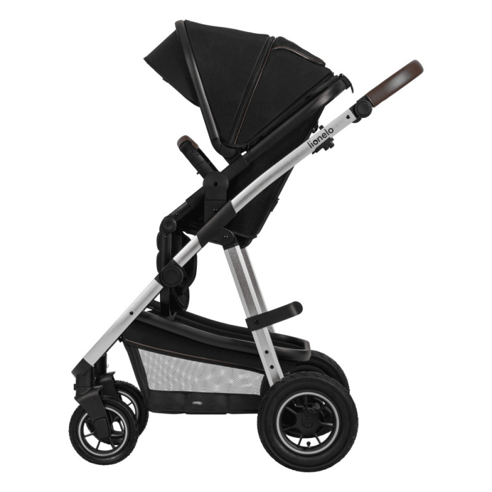 Коляска 3 в 1 Lionelo Amber Black Silver