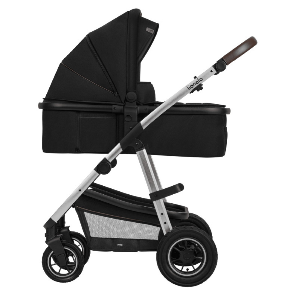 Коляска 3 в 1 Lionelo Amber Black Silver