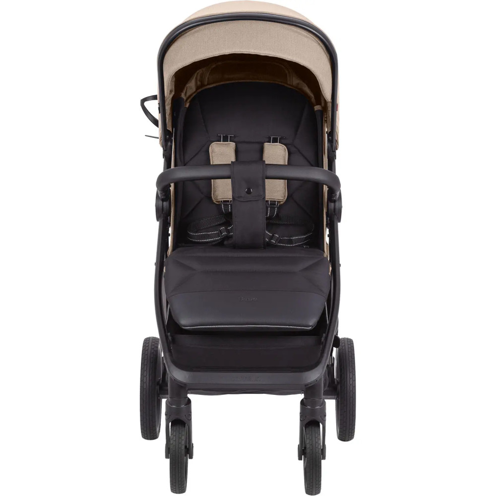 Carrello Bravo Plus CRL-5515 - всесезонная прогулочная коляска с большими колесами • Ivory Beige