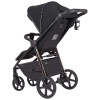 Carrello Bravo Plus CRL-5515 - всесезонная прогулочная коляска с большими колесами • Jet Black