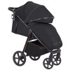 Carrello Bravo Plus CRL-5515 - всесезонная прогулочная коляска с большими колесами • Jet Black