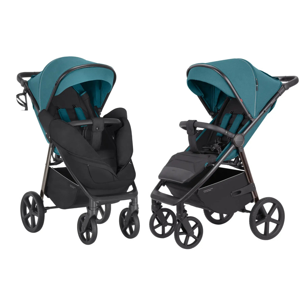 Carrello Bravo Plus CRL-5515 - прогулянкова коляска з великими колесами, всесезонний візок • Oxford Blue