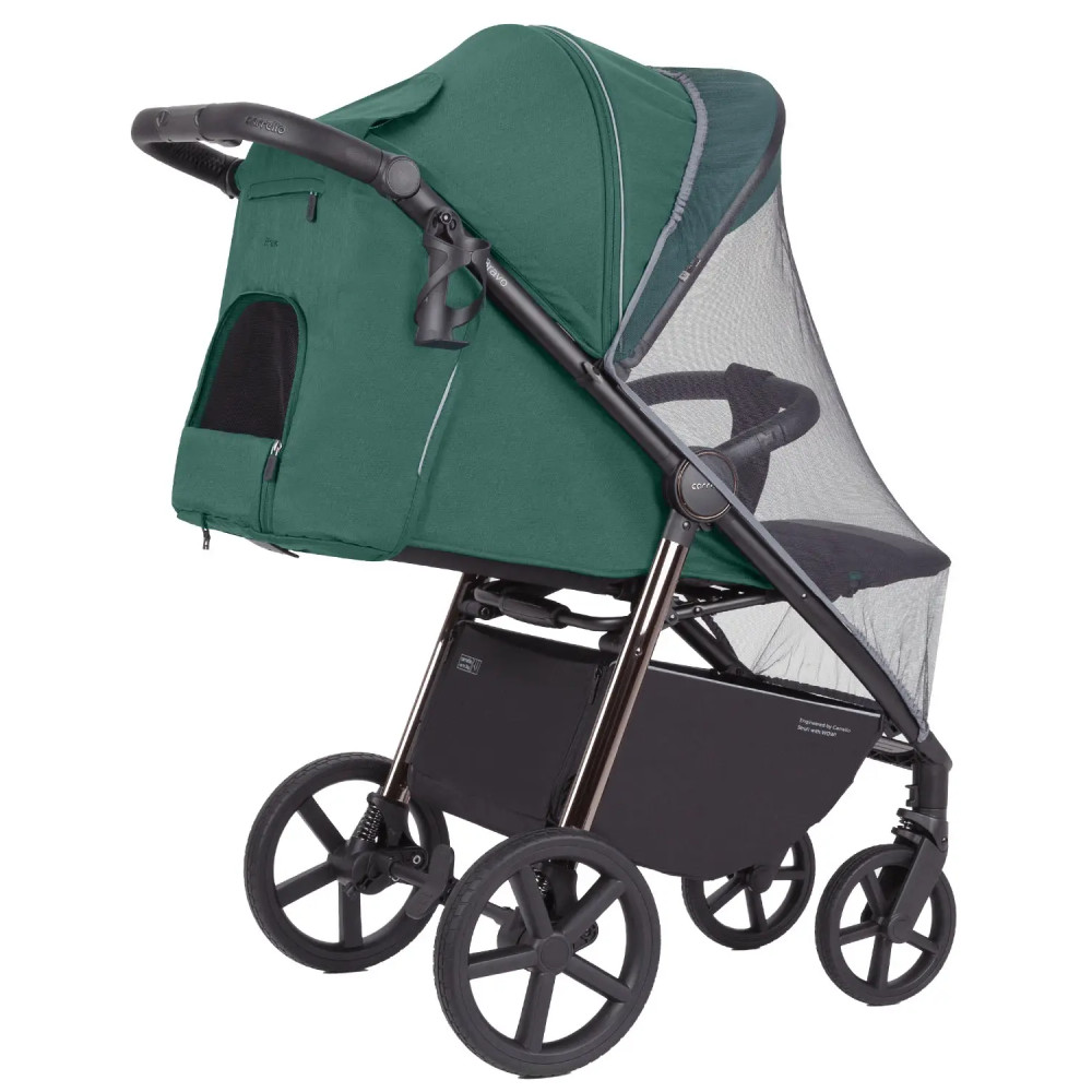 Carrello Bravo Plus CRL-5515 - всесезонная прогулочная коляска с большими колесами • Palm Green
