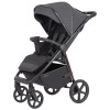Carrello Bravo Plus CRL-5515 - прогулянкова коляска з великими колесами, всесезонний візок • Storm Grey