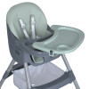 Bambi M 5722 - детский стульчик для кормления, регулировка столика, спинки и подножки, корзина для игрушек • Mint