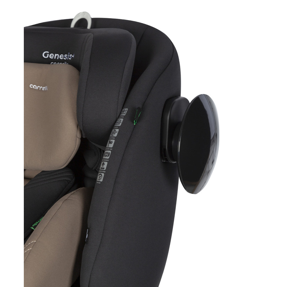 Carrello Genesis+ CRL-12807 - поворотное детское автокресло i-Size (0 – 12лет / 40 - 150см), крепление ISOFIX • Sand Beige