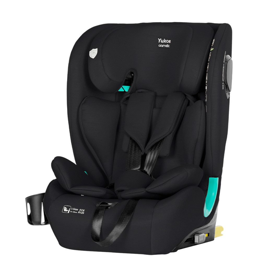 Carrello Yukon CRL-15808 - автокресло для детей (с 9 месяцев до 12 лет / 76 - 150 см), крепление ISOFIX и Top Tether (якорный ремень), многопозиционное регулирование подголовника • Midnight Black