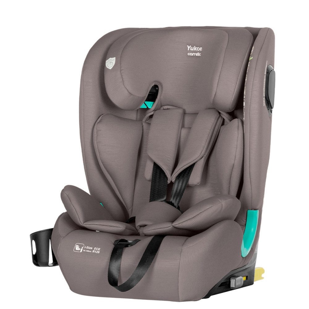 Carrello Yukon CRL-15808 - автокресло для детей (с 9 месяцев до 12 лет / 76 - 150 см), крепление ISOFIX и Top Tether (якорный ремень), многопозиционное регулирование подголовника • Sandstone Beige