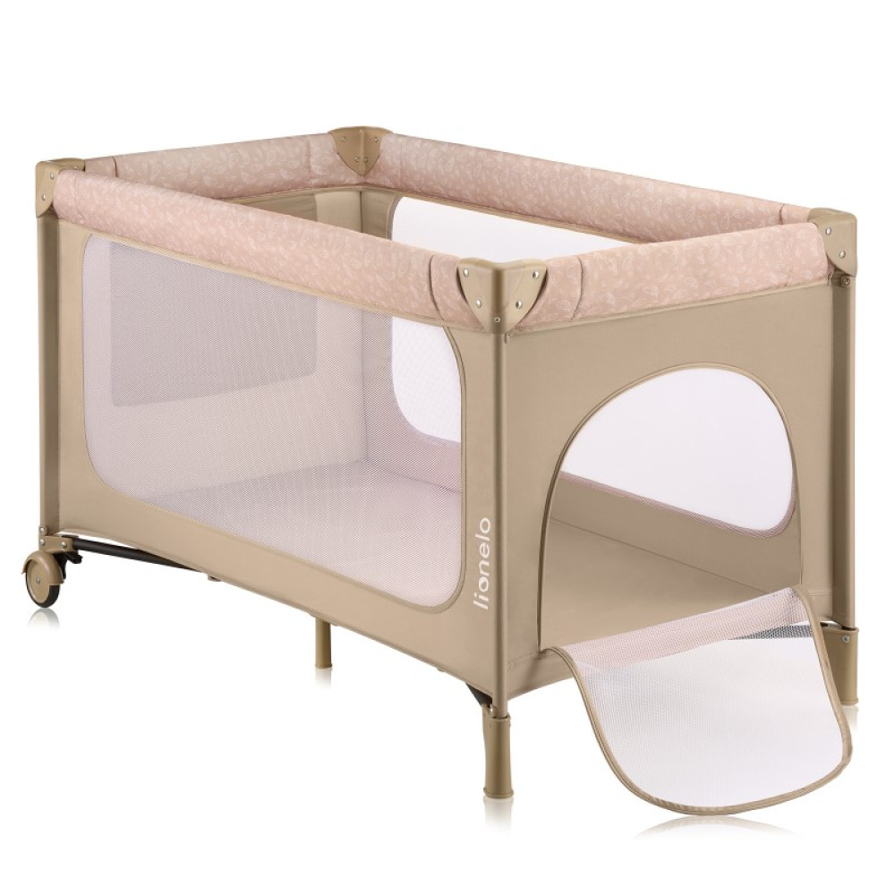 Lionelo Jasmin Easy Fold - дитячий манеж-ліжечко 2 в 1 • Beige Sand Lionelo Jasmin Easy Fold - дитячий манеж-ліжечко 2 в 1 • Beige Sand