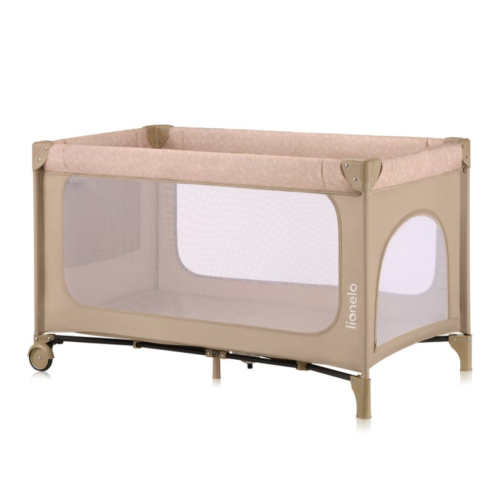 Lionelo Jasmin Easy Fold - дитячий манеж-ліжечко 2 в 1 • Beige Sand