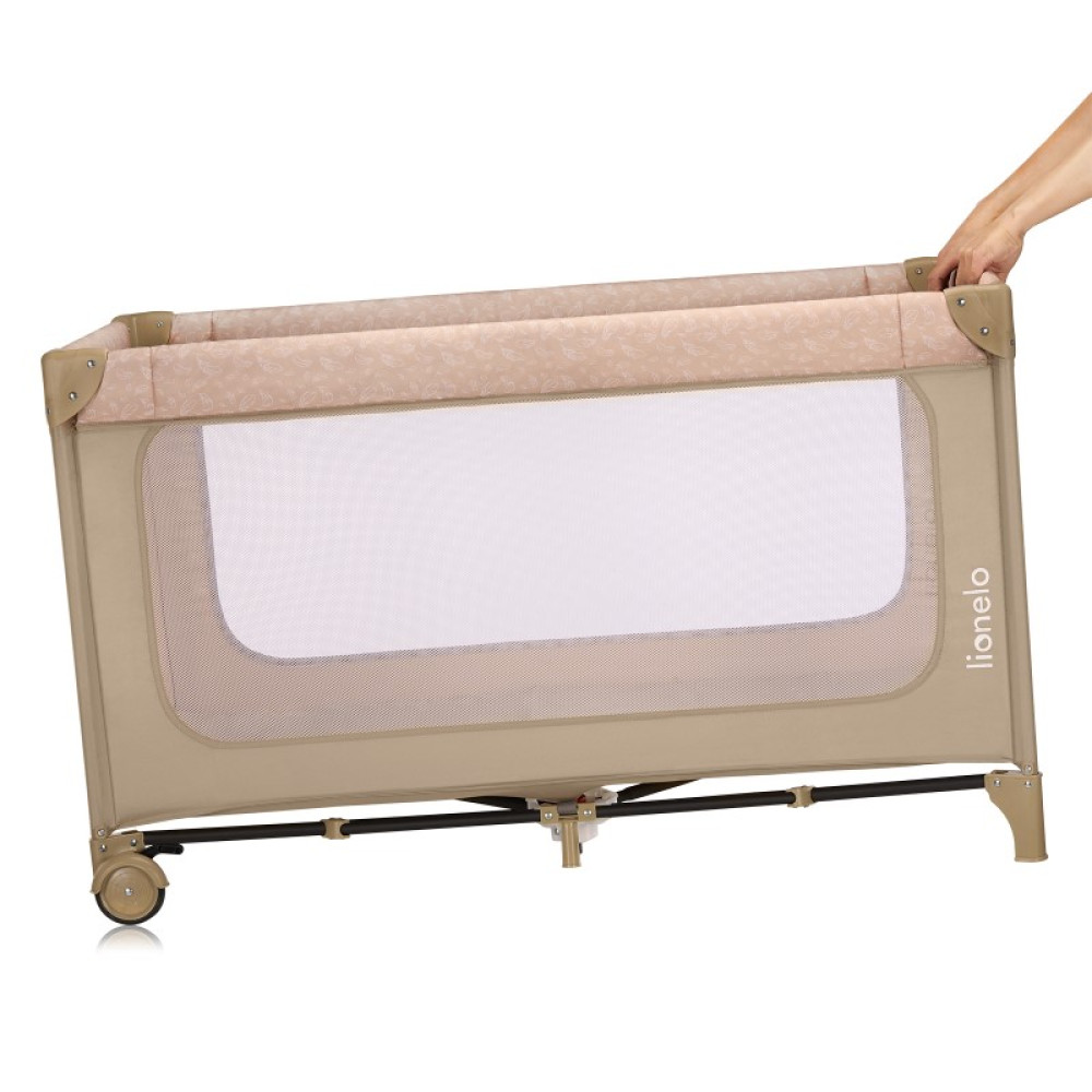 Lionelo Jasmin Easy Fold - дитячий манеж-ліжечко 2 в 1 • Beige Sand Lionelo Jasmin Easy Fold - дитячий манеж-ліжечко 2 в 1 • Beige Sand