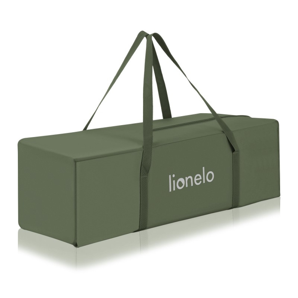 Lionelo Jasmin Easy Fold - дитячий манеж-ліжечко 2 в 1 • Green Olive Lionelo Jasmin Easy Fold - дитячий манеж-ліжечко 2 в 1 • Green Olive