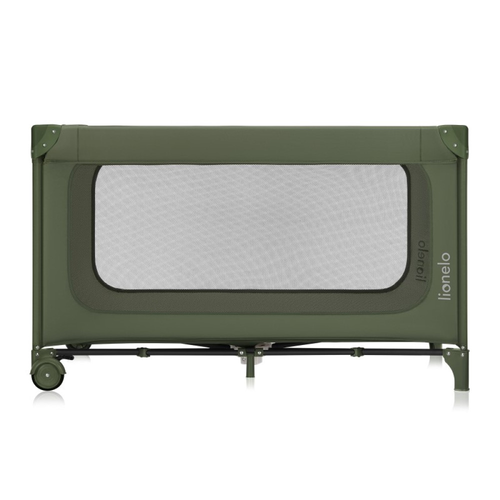 Lionelo Jasmin Easy Fold - дитячий манеж-ліжечко 2 в 1 • Green Olive Lionelo Jasmin Easy Fold - дитячий манеж-ліжечко 2 в 1 • Green Olive