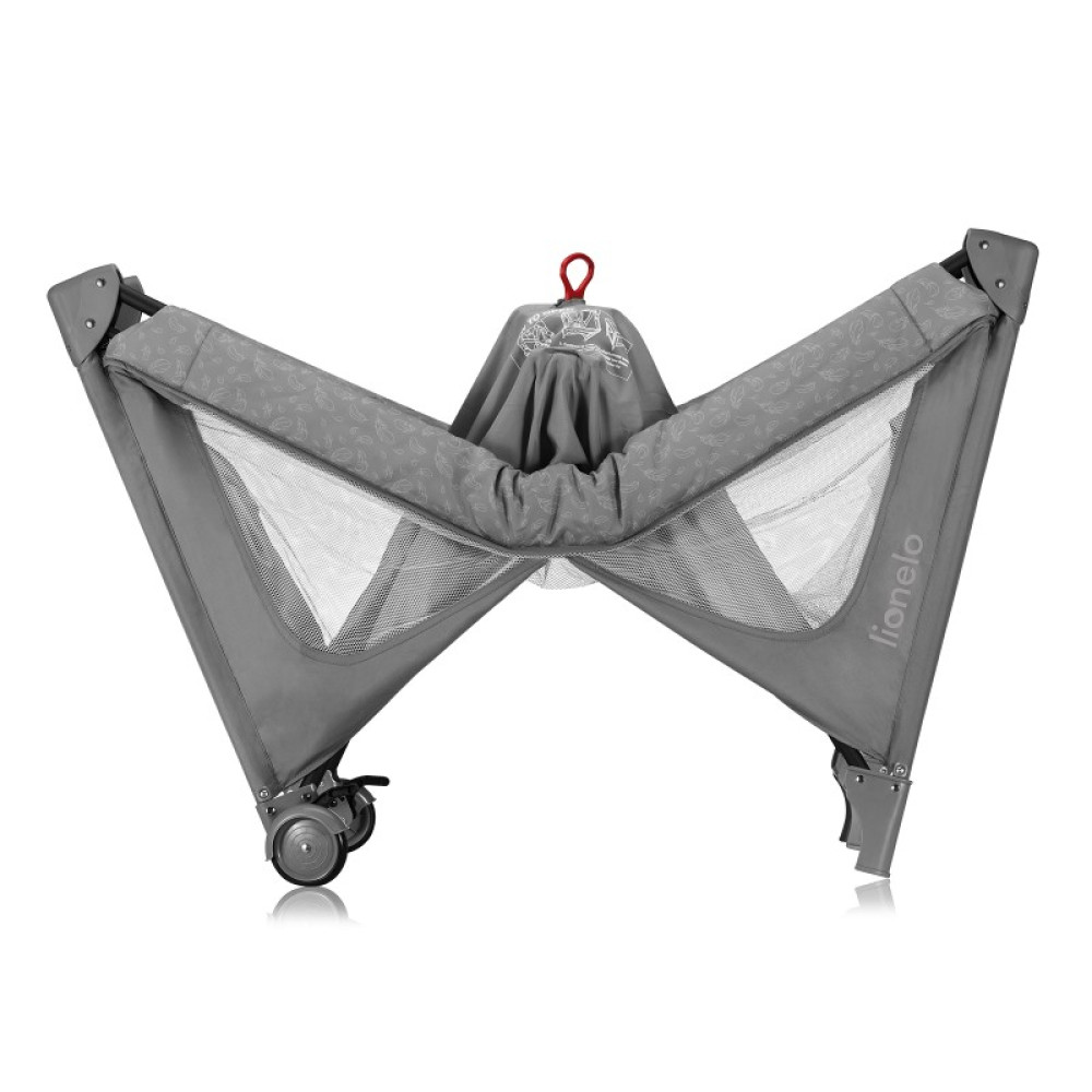 Lionelo Jasmin Easy Fold - дитячий манеж-ліжечко 2 в 1 • Grey Stone Lionelo Jasmin Easy Fold - дитячий манеж-ліжечко 2 в 1 • Grey Stone