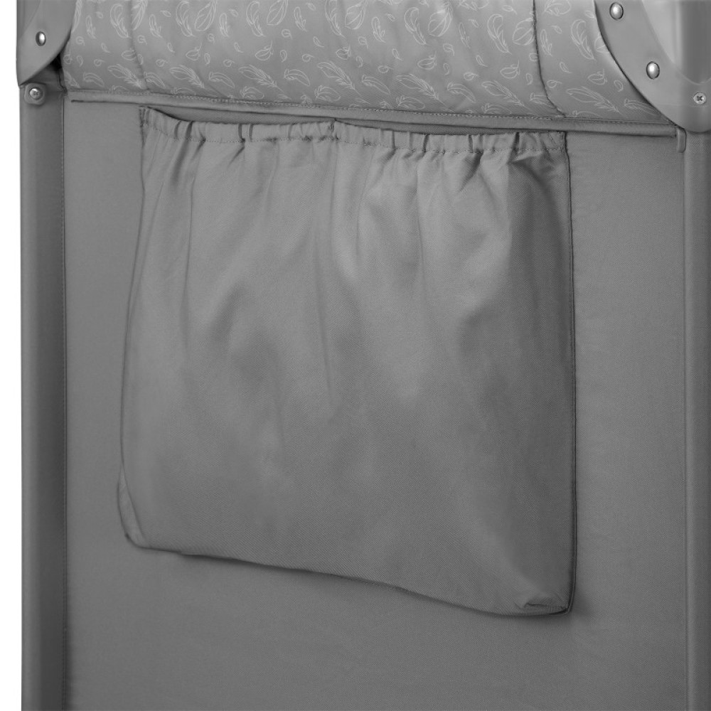Lionelo Jasmin Easy Fold - дитячий манеж-ліжечко 2 в 1 • Grey Stone Lionelo Jasmin Easy Fold - дитячий манеж-ліжечко 2 в 1 • Grey Stone
