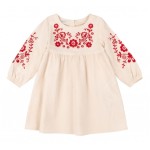 Платье Bembi лён р.110 Молочный (ПЛ 378)