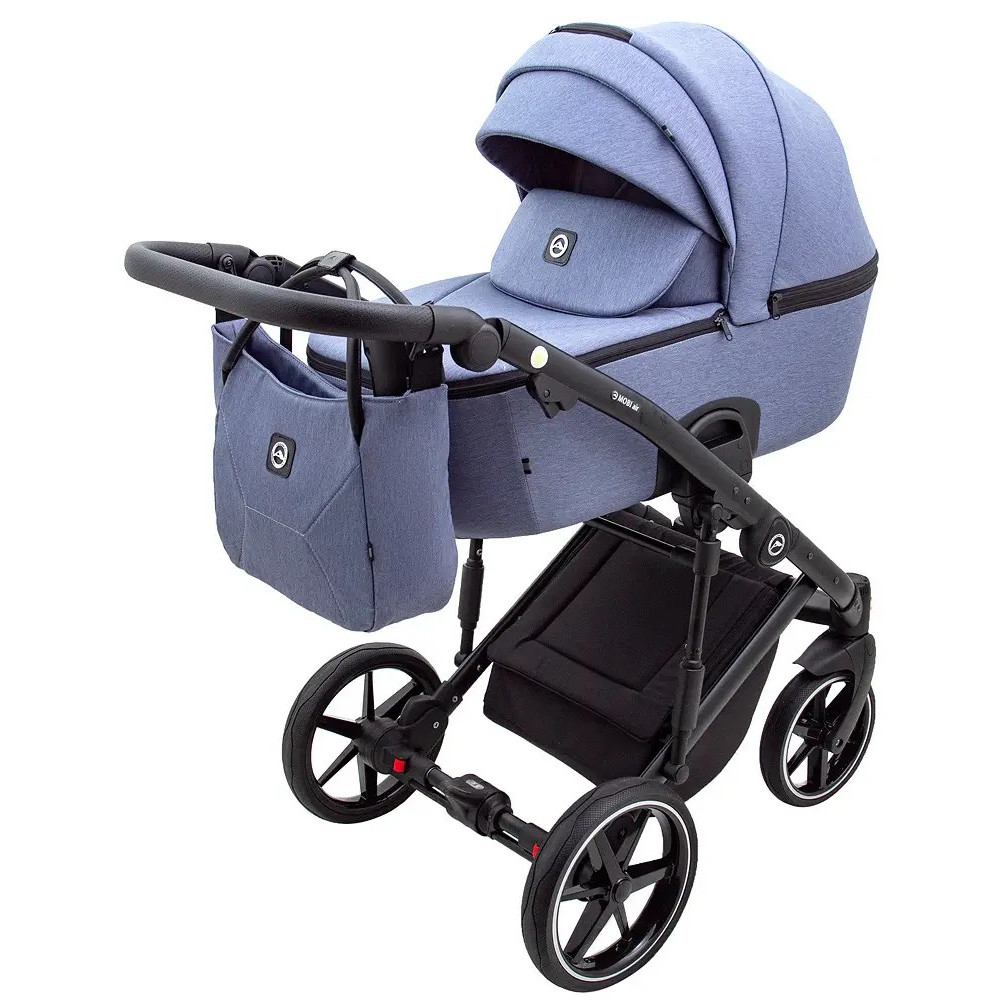 Коляска 2 в 1 Adamex Mobi Air (Thermo) Lux TK-54, blue denim (680681)