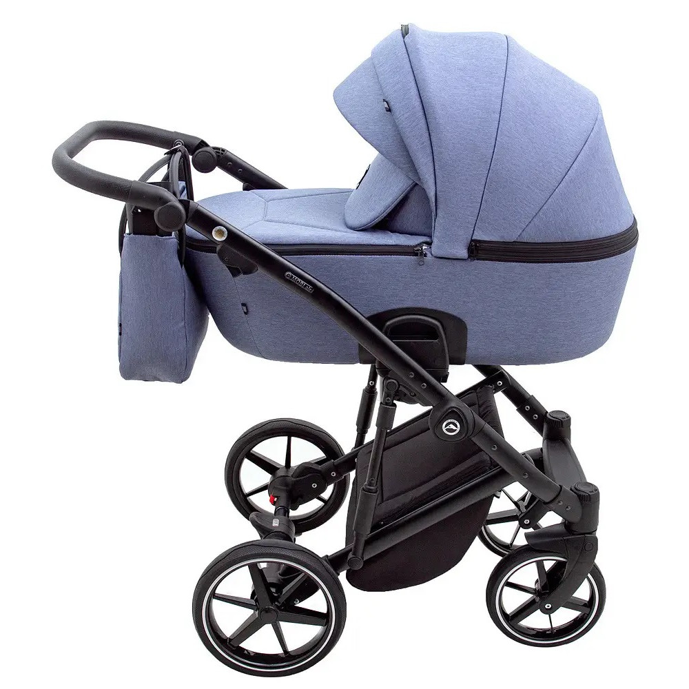 Коляска 2 в 1 Adamex Mobi Air (Thermo) Lux TK-54, blue denim (680681)