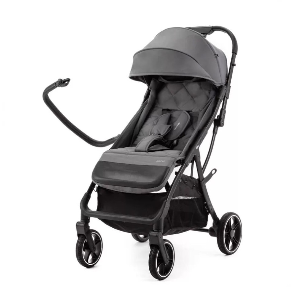 Adamex Tino - прогулянкова коляска, компактне автоскладання, всесезонна • Graphite