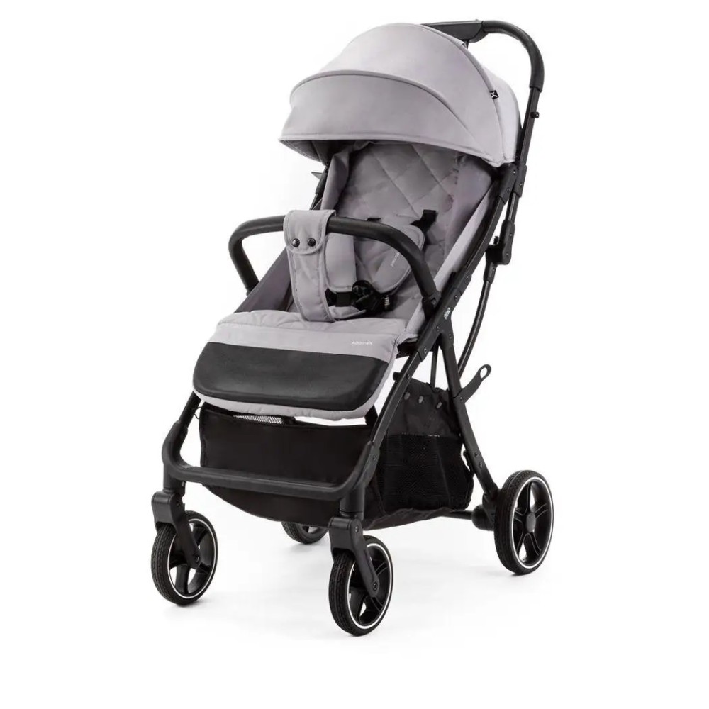 Adamex Tino - прогулянкова коляска, компактне автоскладання, всесезонна • Grey