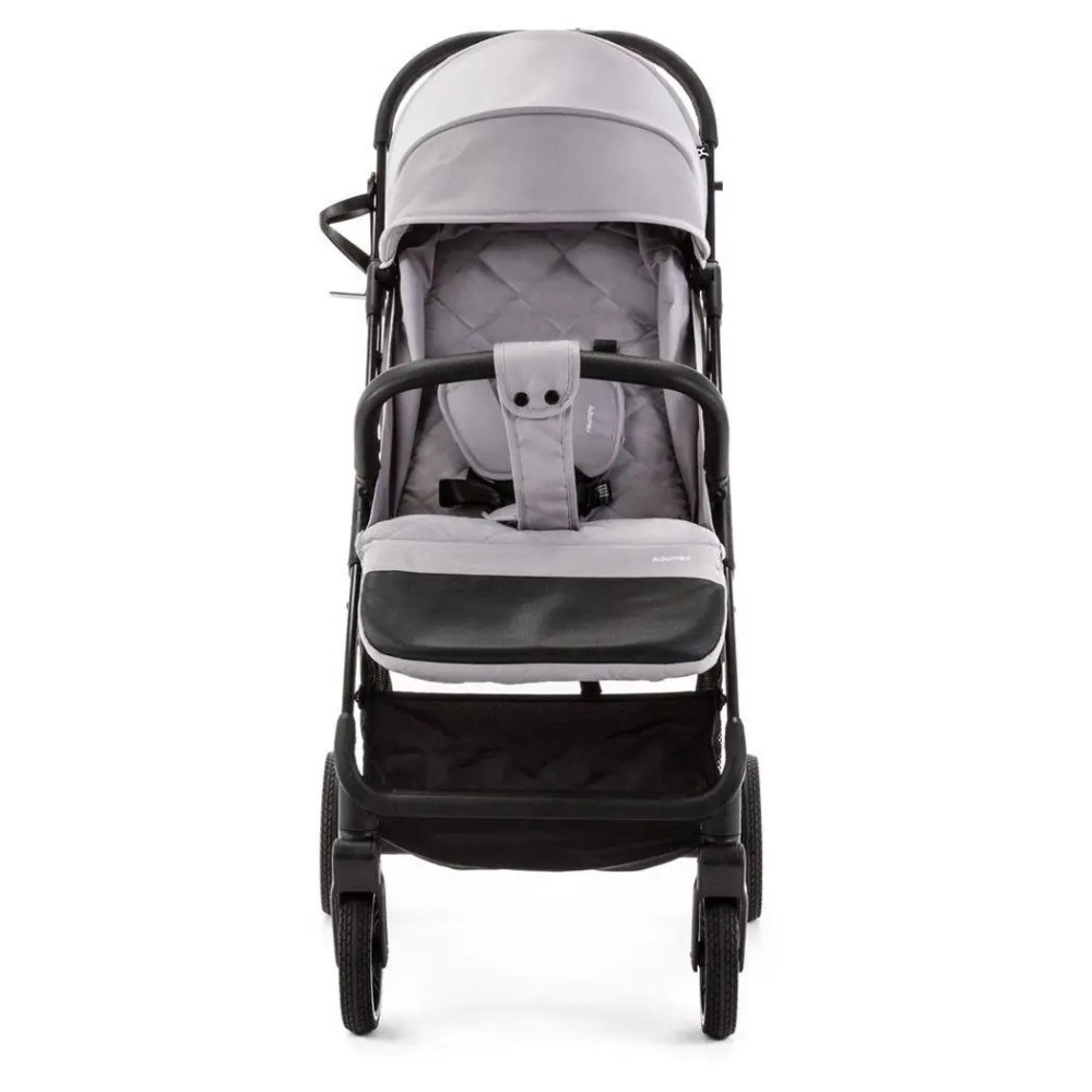 Adamex Tino - прогулянкова коляска, компактне автоскладання, всесезонна • Grey