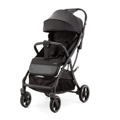 Adamex Tino - прогулянкова коляска, компактне автоскладання, всесезонна • Black