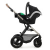 Kinderkraft Moov 2 Air - універсальна коляска 3 в 1 для подорожей, великі колеса, автокрісло Mink Pro i-Size • Light Gray (KSMOOV02LGR3000)