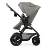 Kinderkraft Moov 2 Air - універсальна коляска 3 в 1 для подорожей, великі колеса, автокрісло Mink Pro i-Size • Light Gray (KSMOOV02LGR3000)