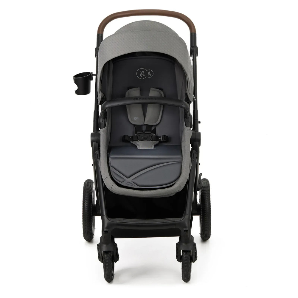 Kinderkraft Moov 2 Air - універсальна коляска 3 в 1 для подорожей, великі колеса, автокрісло Mink Pro i-Size • Light Gray (KSMOOV02LGR3000) Kinderkraft Moov 2 Air - універсальна коляска 3 в 1 для подорожей, великі колеса, автокрісло Mink Pro i-Size • Light Gray (KSMOOV02LGR3000)