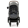 Kinderkraft Moov 2 Air - універсальна коляска 3 в 1 для подорожей, великі колеса, автокрісло Mink Pro i-Size • Light Gray (KSMOOV02LGR3000)