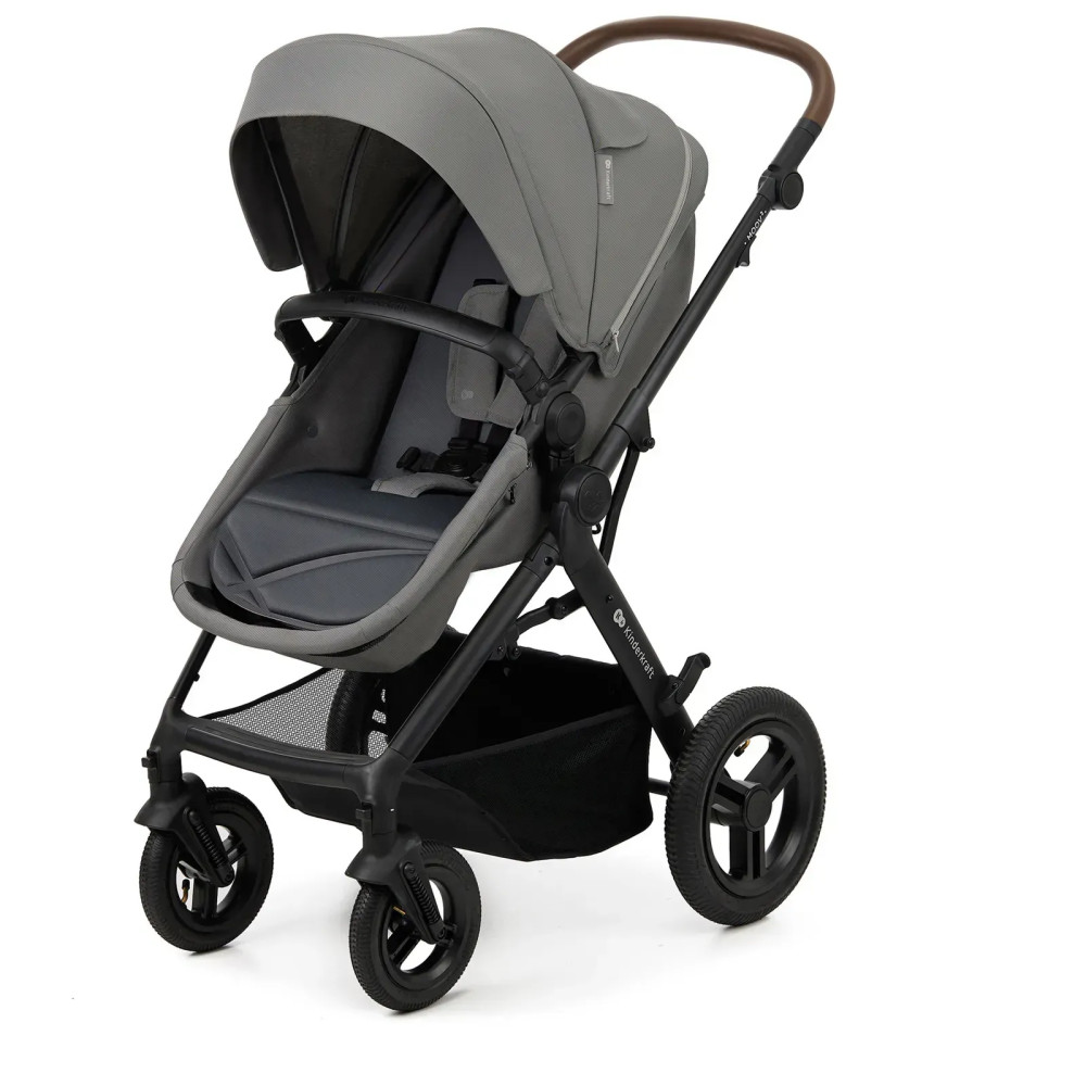 Kinderkraft Moov 2 Air - універсальна коляска 3 в 1 для подорожей, великі колеса, автокрісло Mink Pro i-Size • Light Gray (KSMOOV02LGR3000) Kinderkraft Moov 2 Air - універсальна коляска 3 в 1 для подорожей, великі колеса, автокрісло Mink Pro i-Size • Light Gray (KSMOOV02LGR3000)