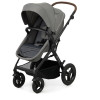 Kinderkraft Moov 2 Air - універсальна коляска 3 в 1 для подорожей, великі колеса, автокрісло Mink Pro i-Size • Light Gray (KSMOOV02LGR3000)