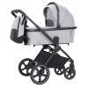 Carrello Ultimo CRL-6519 - детская коляска 3в1 с автокреслом для норорожденного (0 - 13 кг / 40 - 87 см), коляска с люлькой, регулировка высоты люльки и прогулочного блока, всесезонная коляска • Arctic Grey