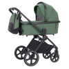Carrello Ultimo CRL-6519 - детская коляска 3в1 с автокреслом для норорожденного (0 - 13 кг / 40 - 87 см), коляска с люлькой, регулировка высоты люльки и прогулочного блока, всесезонная коляска • Fern Green