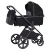 Carrello Ultimo CRL-6519 - дитяча коляска 3в1 з автокріслом для новонародженого (0 - 13 кг / 40 - 87 см), коляска з люлькою, регулювання висоти люльки та прогулянкового блоку, всесезонний візок • Sable Black