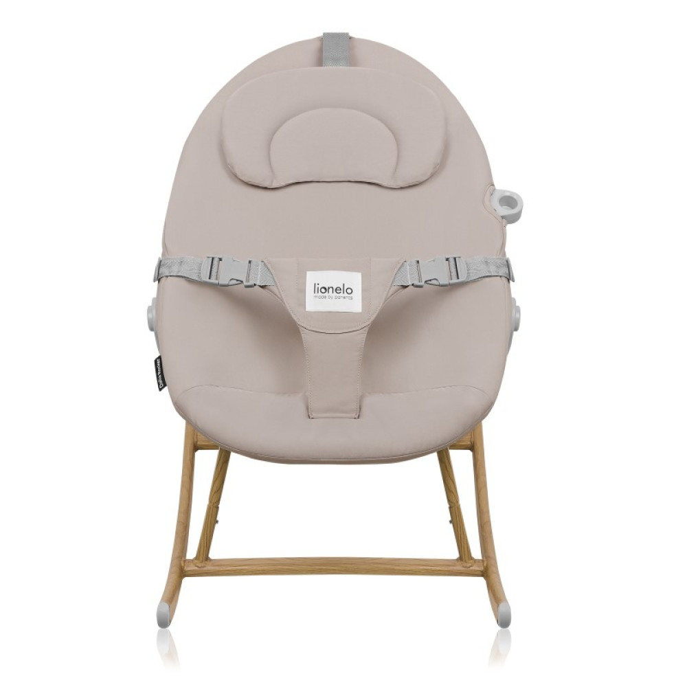 Lionelo Dalia Rocker - детское кресло-качалка, шезлонг для новорожденного с игрушкой • Beige Sand