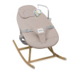 Lionelo Dalia Set - набор шезлонг-качалка для новорожденного и стульчик для кормления, функциональность 4 в 1, легкая трансформация • Grey Stone Natural