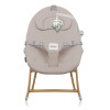 Lionelo Dalia Set - набор шезлонг-качалка для новорожденного и стульчик для кормления, функциональность 4 в 1, легкая трансформация • Grey Stone Natural