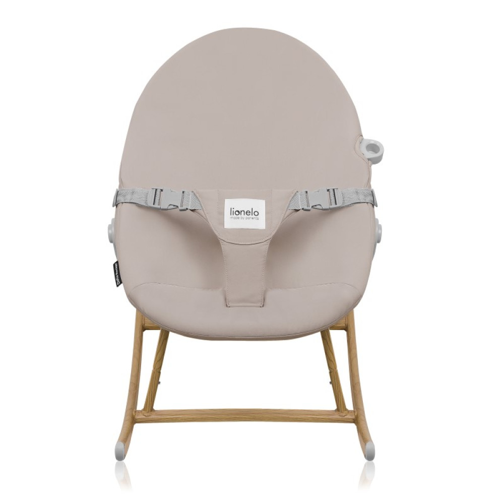 Lionelo Dalia Set - набор шезлонг-качалка для новорожденного и стульчик для кормления, функциональность 4 в 1, легкая трансформация • Grey Stone Natural