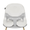 Lionelo Dalia Set - набор шезлонг-качалка для новорожденного и стульчик для кормления, функциональность 4 в 1, легкая трансформация • Grey Stone Natural