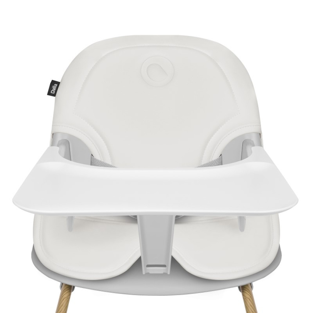 Lionelo Dalia Set - набор шезлонг-качалка для новорожденного и стульчик для кормления, функциональность 4 в 1, легкая трансформация • Grey Stone Natural