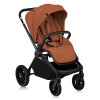 Lionelo Mika Plus - дитяча коляска 2 в 1, всесезонний візочок з люлькою для новонароджених, швидке складання • Brown Rust