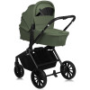 Lionelo Mika Plus - детская коляска 2 в 1,  всесезонная коляска с люлькой для новорожденных, быстрое складывание • Green Olive
