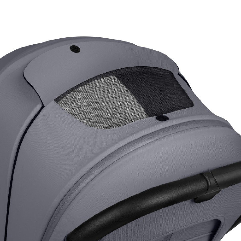Lionelo Mika Plus - детская коляска 2 в 1,  всесезонная коляска с люлькой для новорожденных, быстрое складывание • Grey Stone